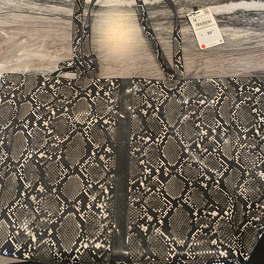 Zara Snake Skin Tote